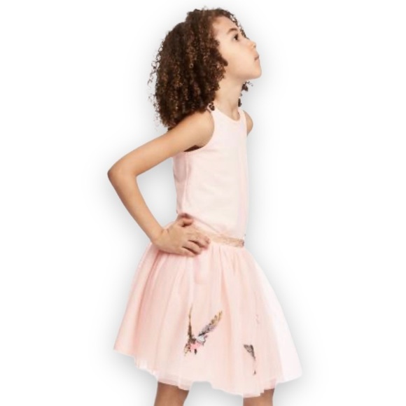 H&M Girl’s Youth Embroidered Sequined Hummingbird Skirt Size 8/10 Balletcore - Picture 1 of 9